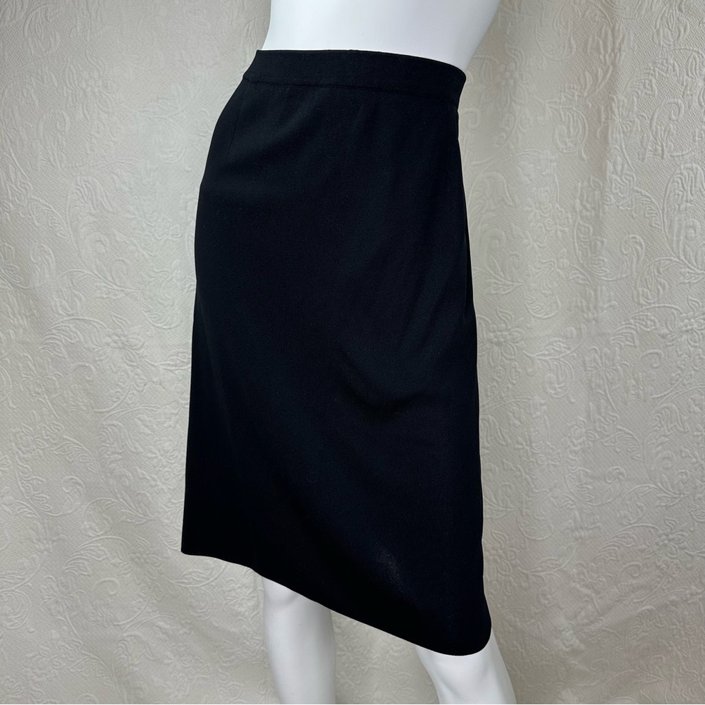 Misook Plus Size 1X Black 25” Straight Knit Skirt